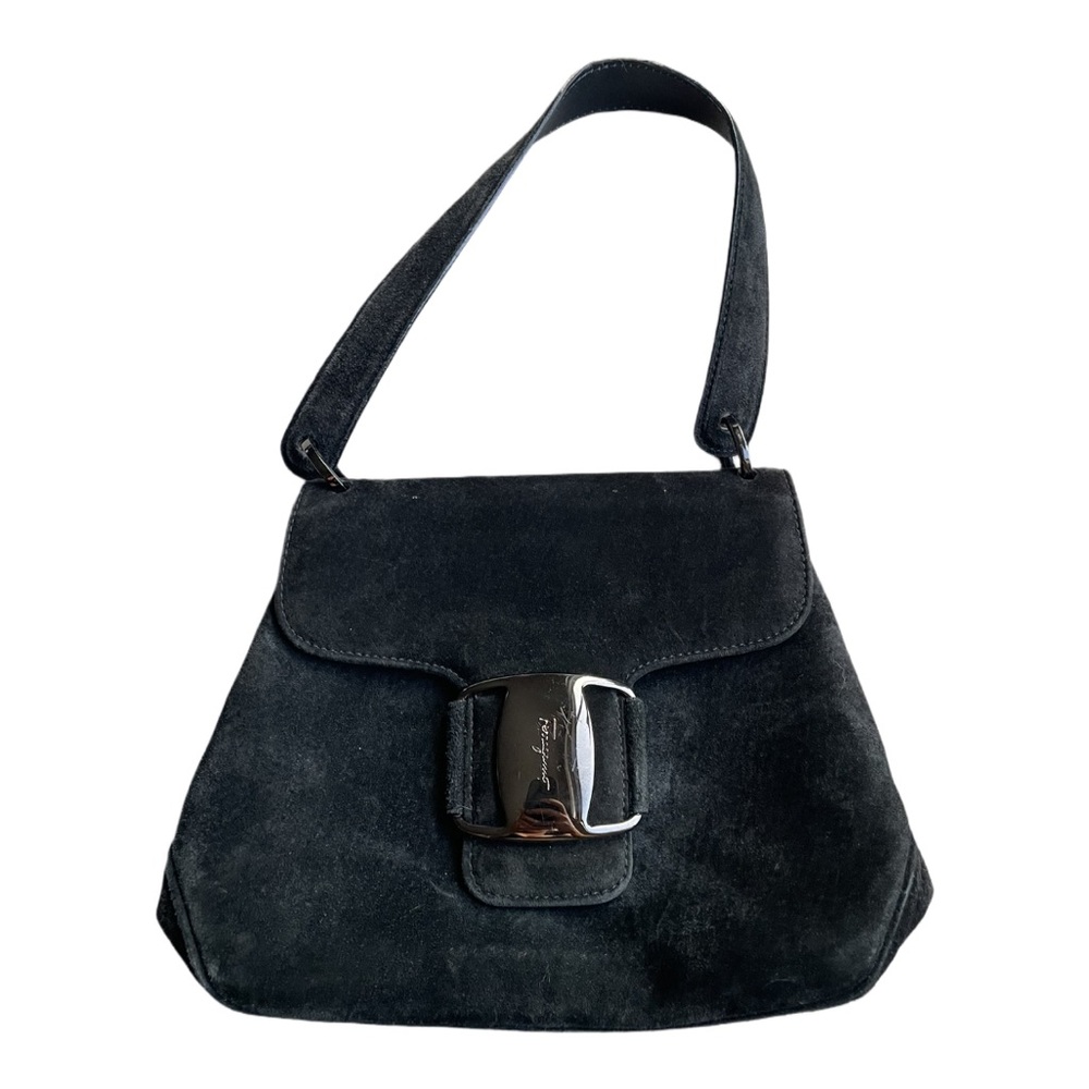 Elegant Ferragamo Suede Handbag